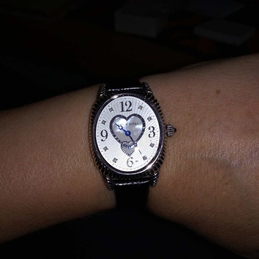 Judith Ripka sterling watch- new battery today